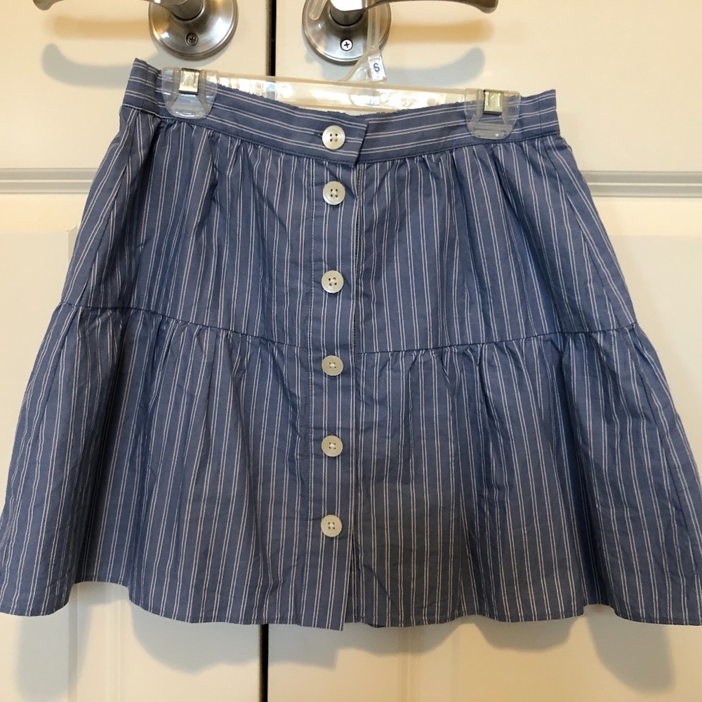 Madewell button front skirt